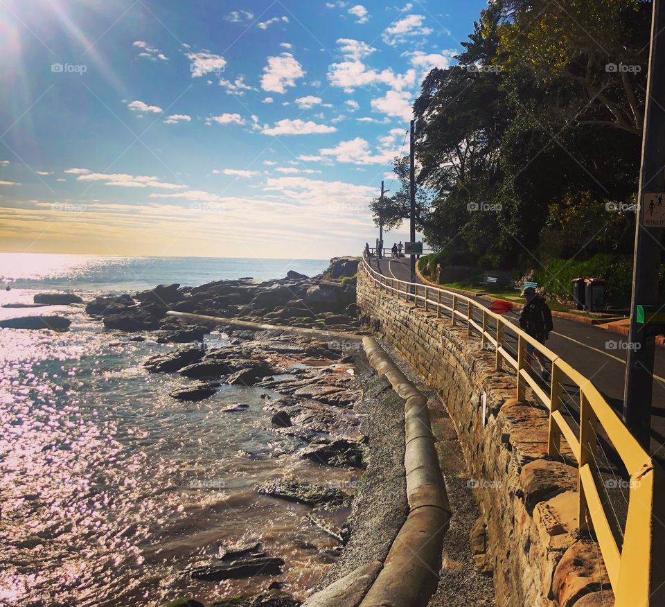Walk by the sea Manly Sydney Australia 