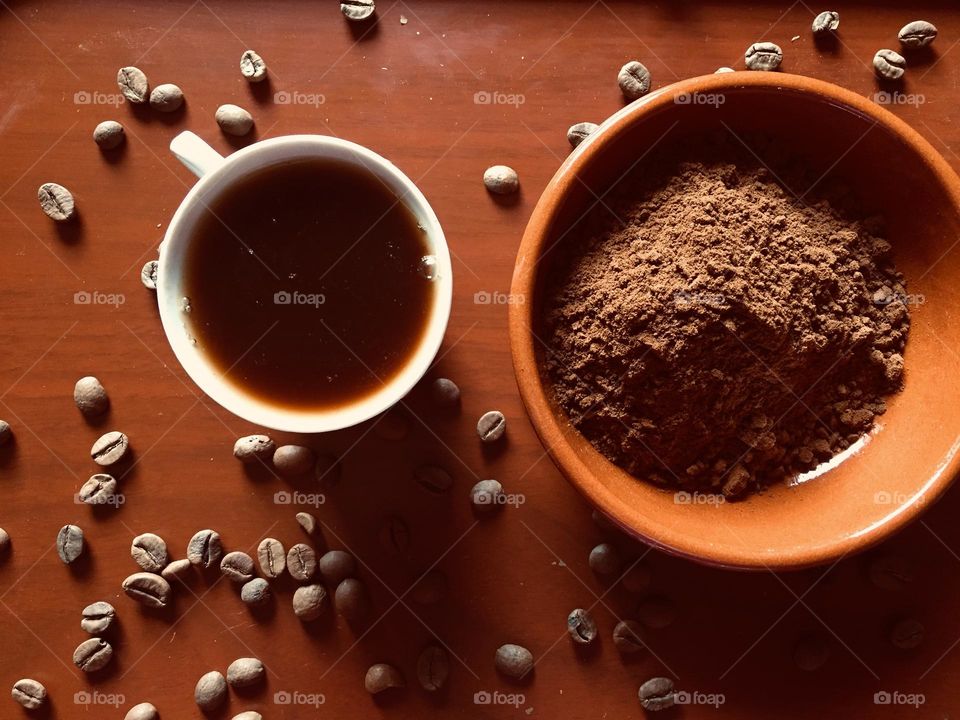 Coffee and coffee beans