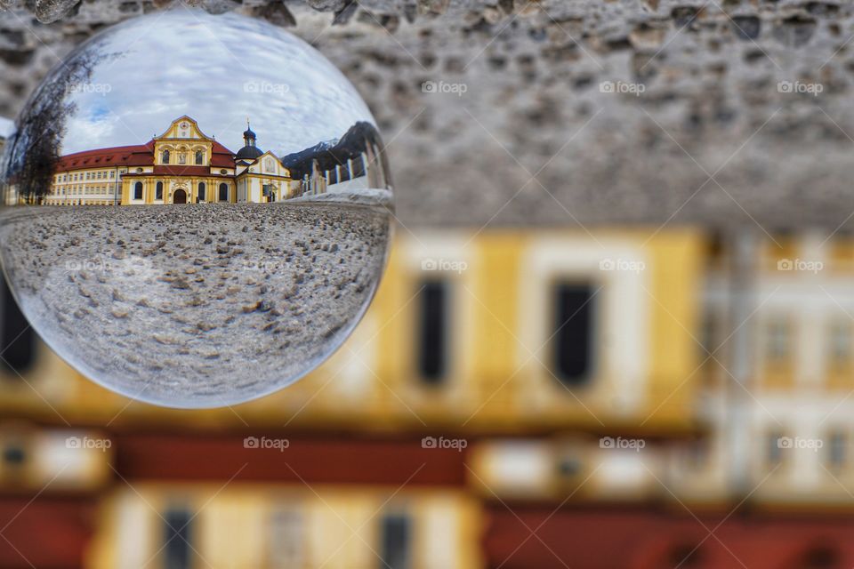 Church in my lensball. Get another perspective of the world.