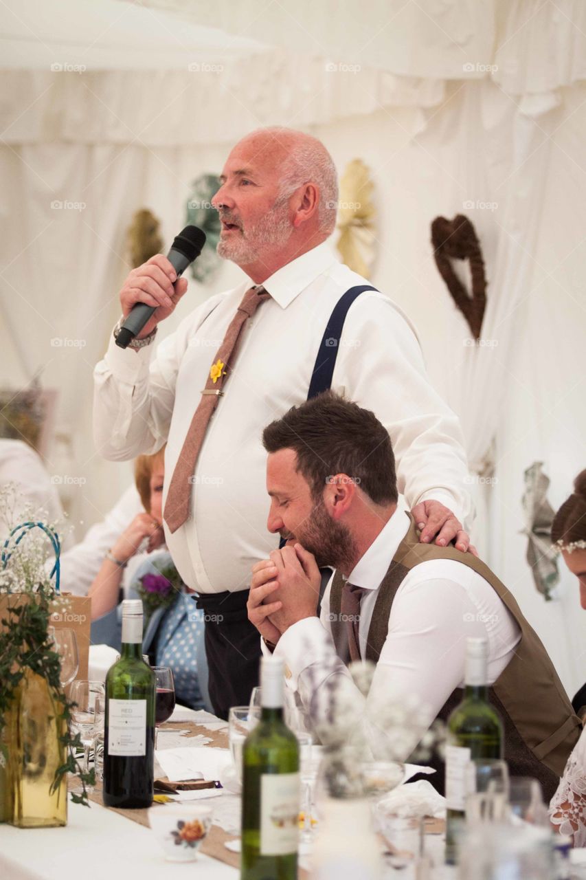 Father & Son. Fathers speech at his son's wedding