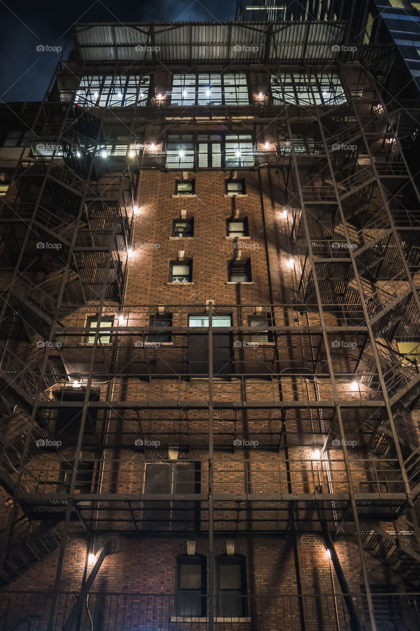 Typical building of Manhattan in New York 