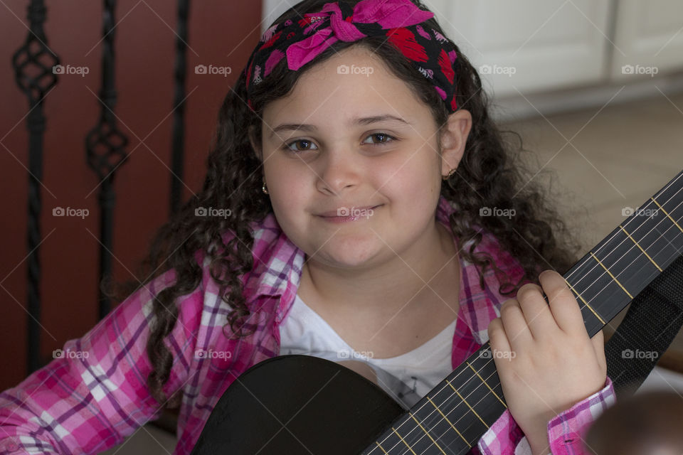 Girl with guitar