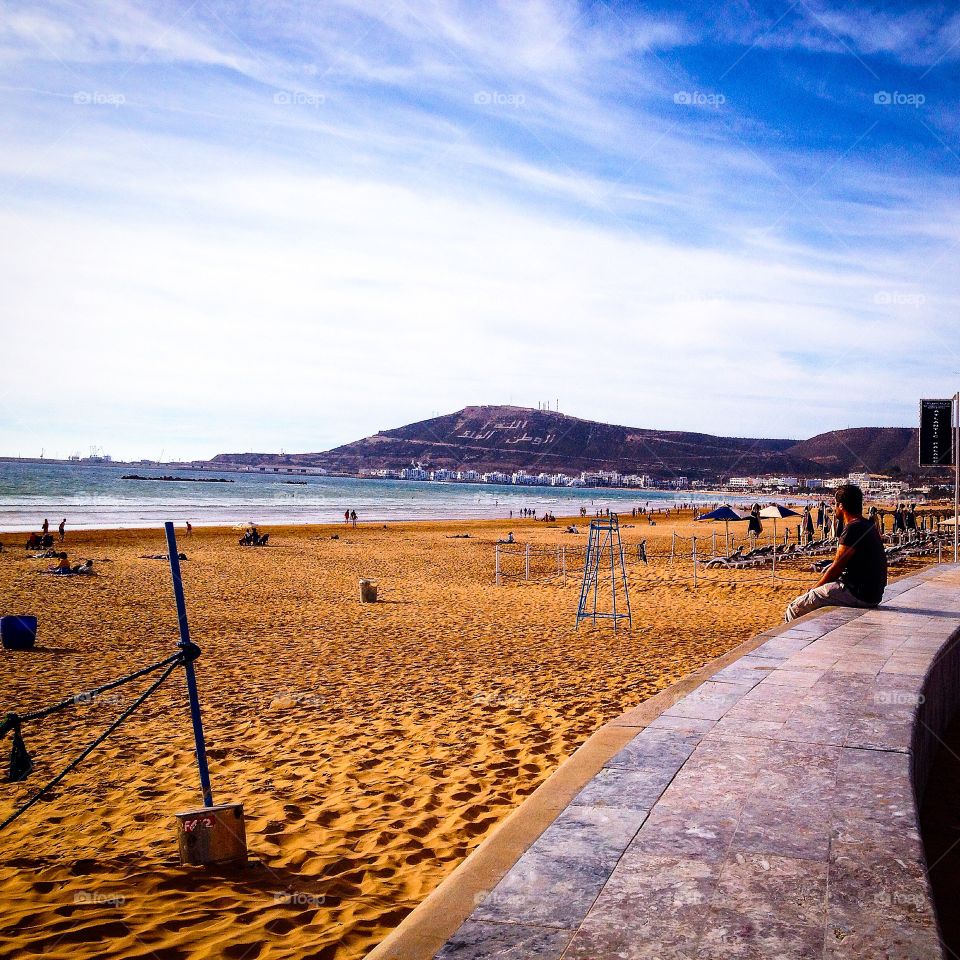 Agadir beach. Agadir beach in Morocco