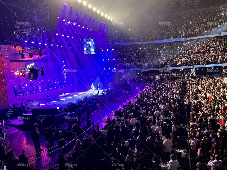 Crowded music concert in Bogotá 