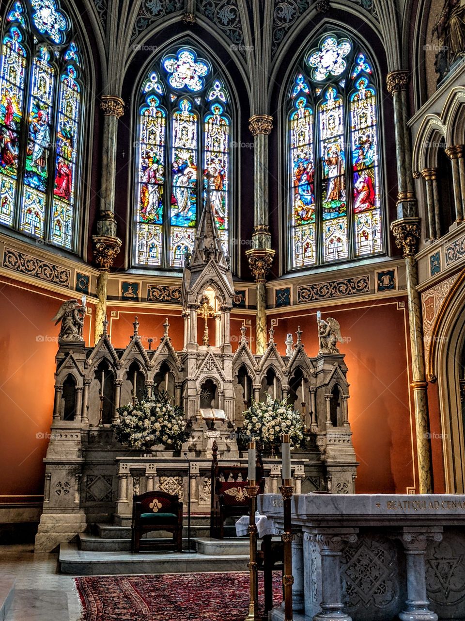 stained glass windows