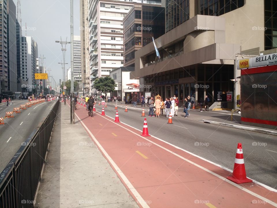 Nice walk on Sunday on Avenida Paulista