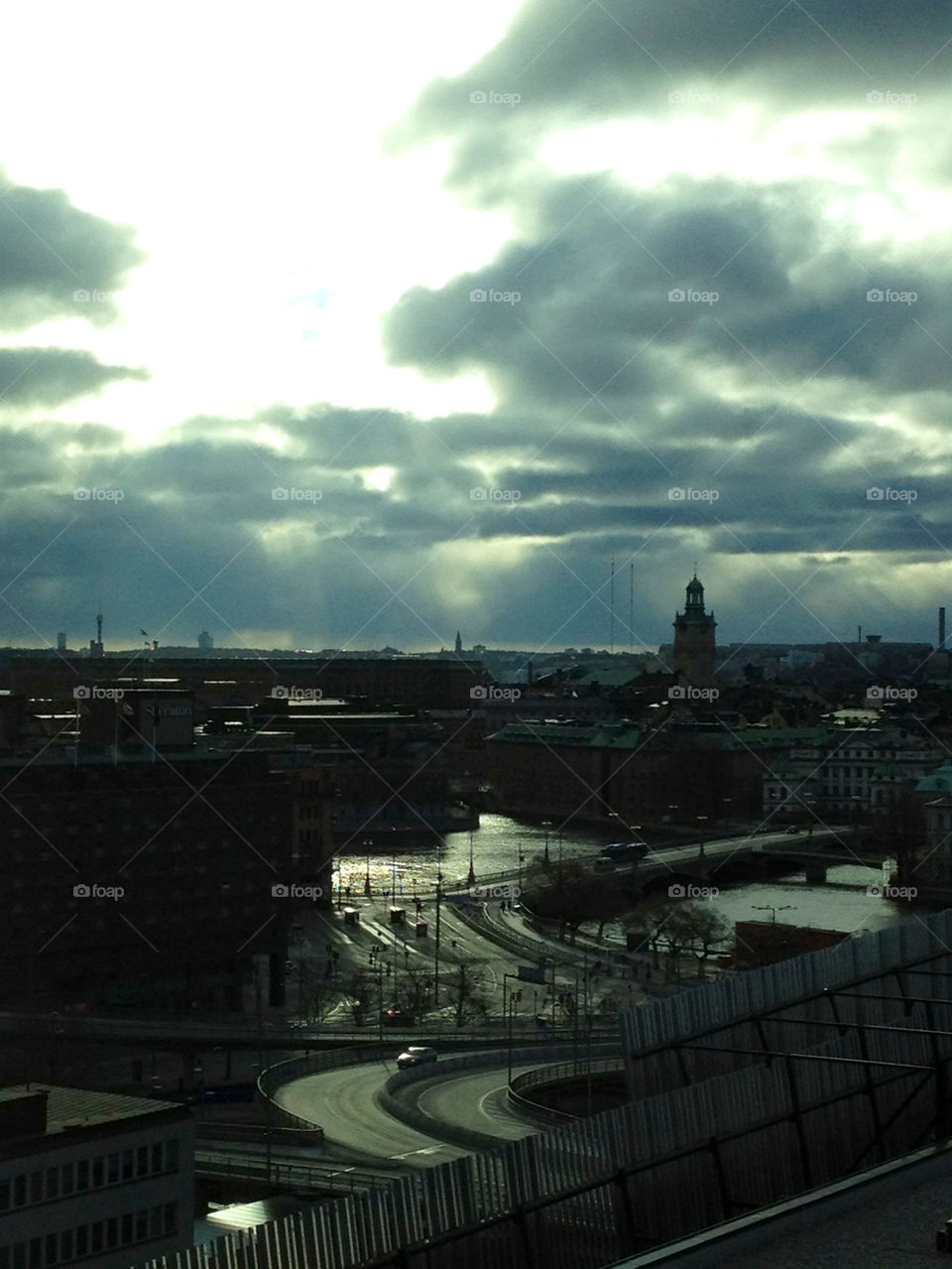 sky sweden city light by cabday