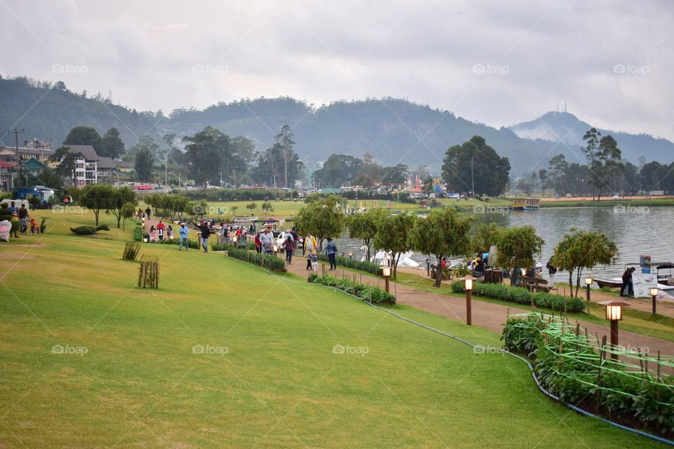 Evening at Gregory park in Nuwara Eliya, Sri Lanka