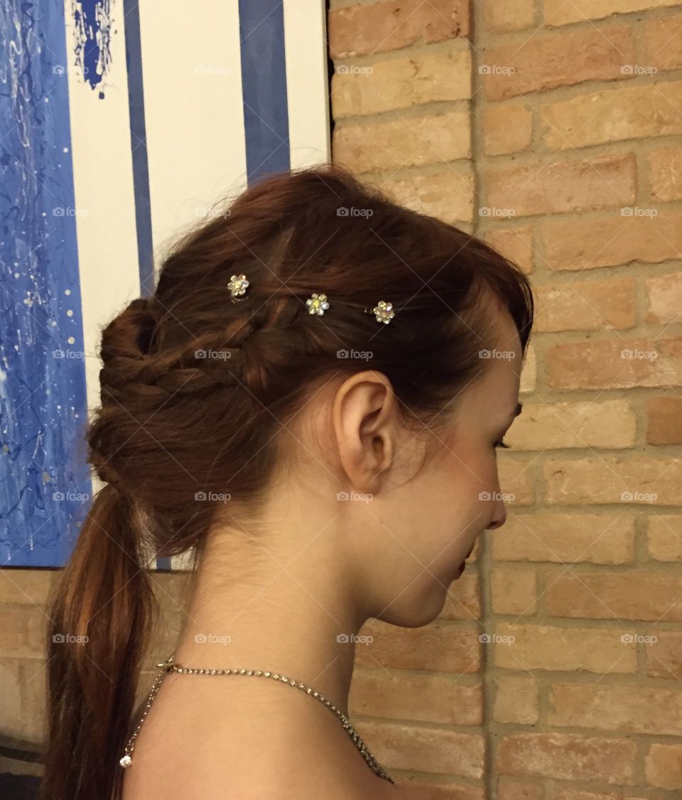 Updo for the big dance