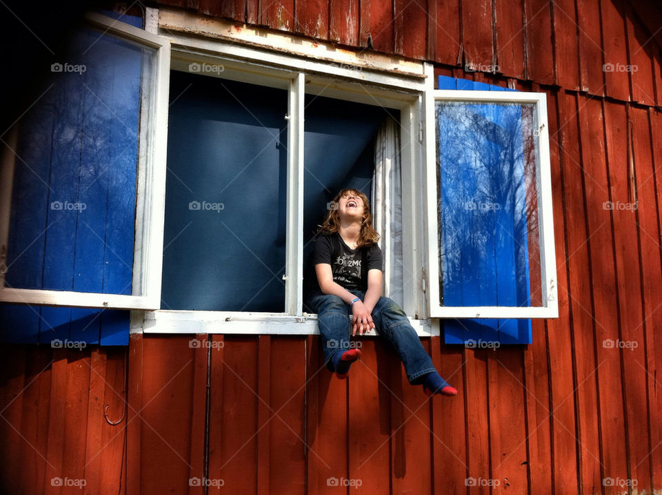 child window barn happiness by ebbaunlimited