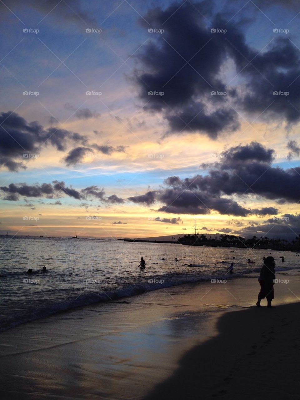 The Beautiful Sunset on 4th of July