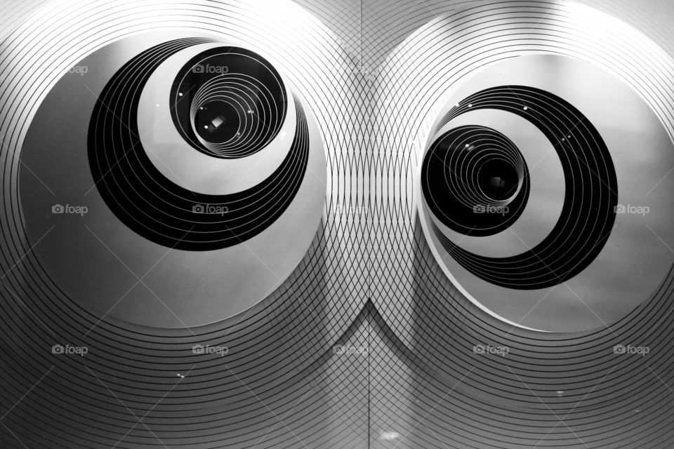 Overview of an circles like an eye design 