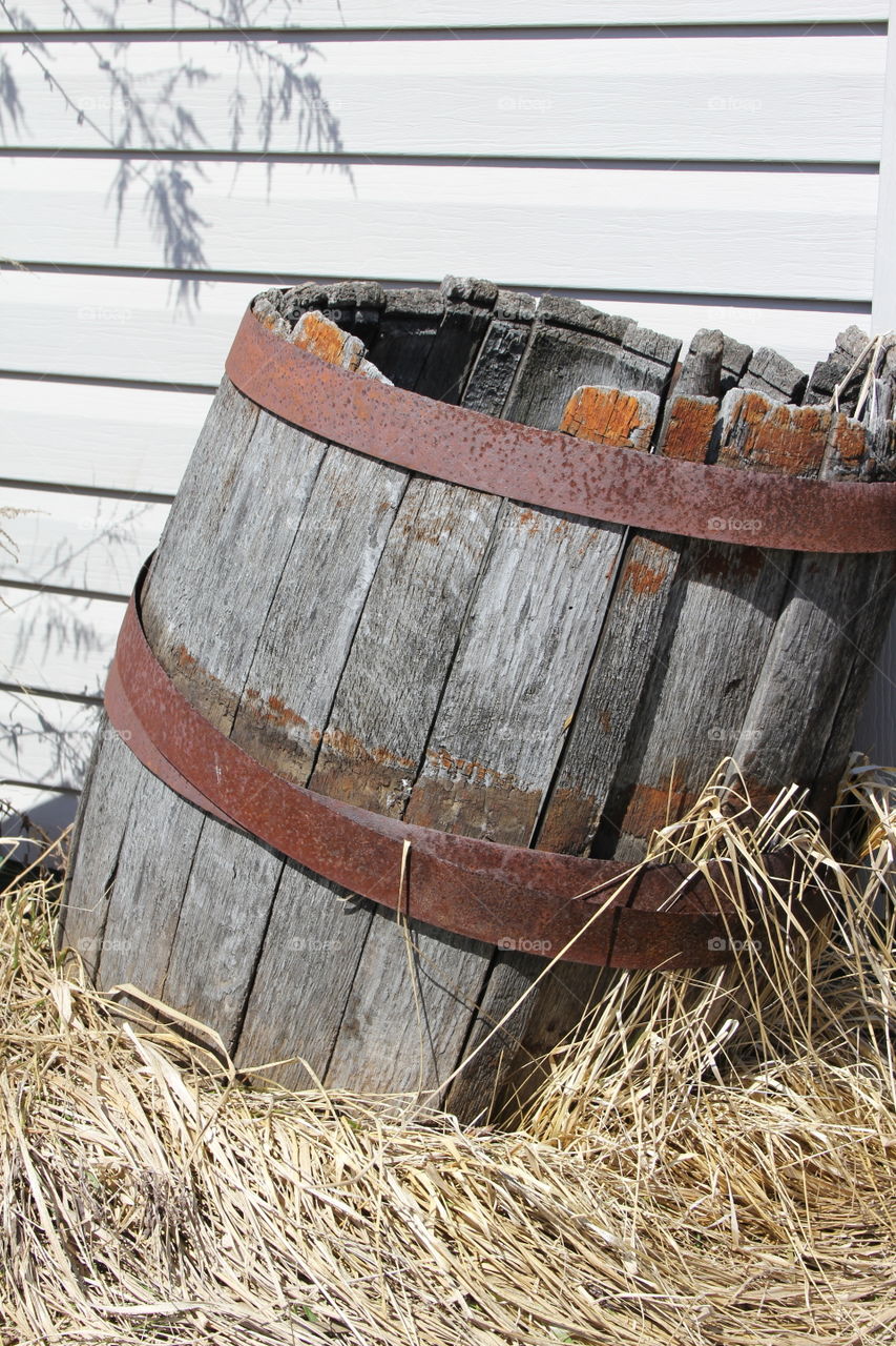 old barrel . just a old barrel 