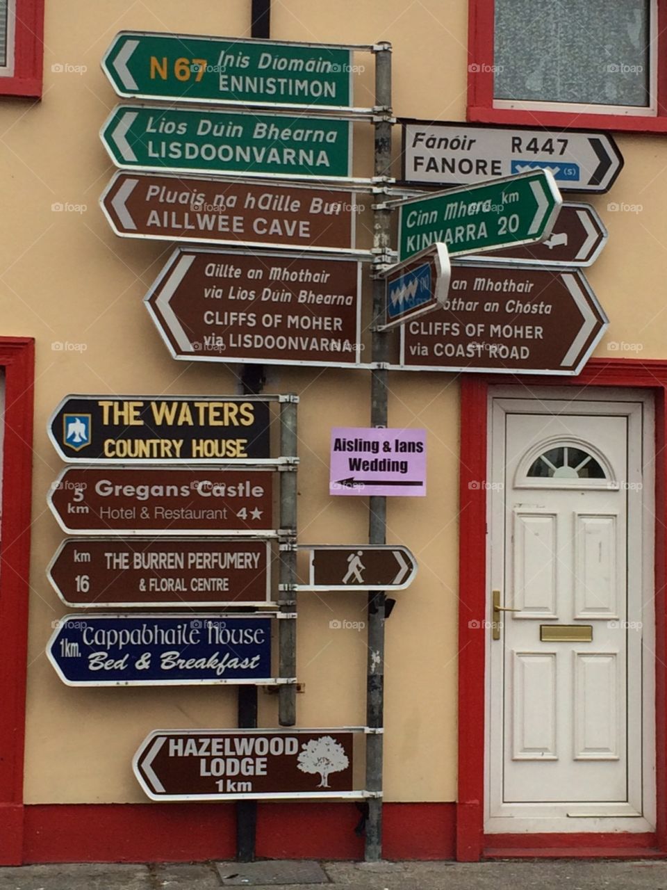Street sign in Ireland