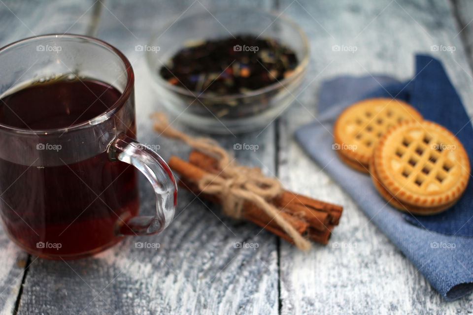 Close-up of a black tea