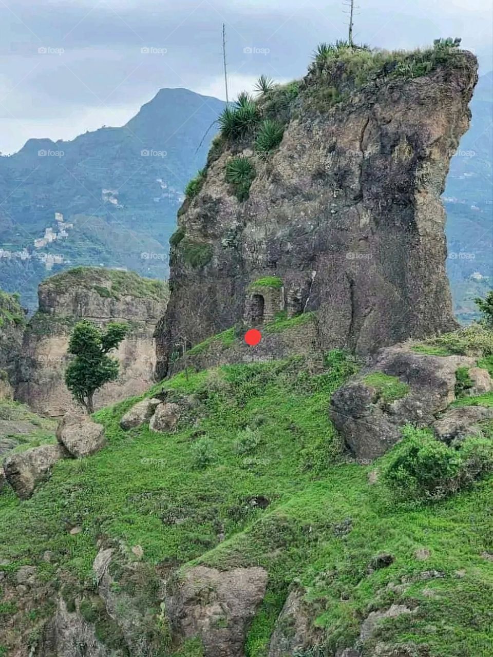 Glory be to God, the magnificent and picturesque view and the natural green trees are a view that is nothing more wonderful than it