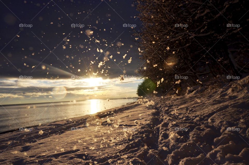 Sunset, Beach, Sun, Water, Landscape