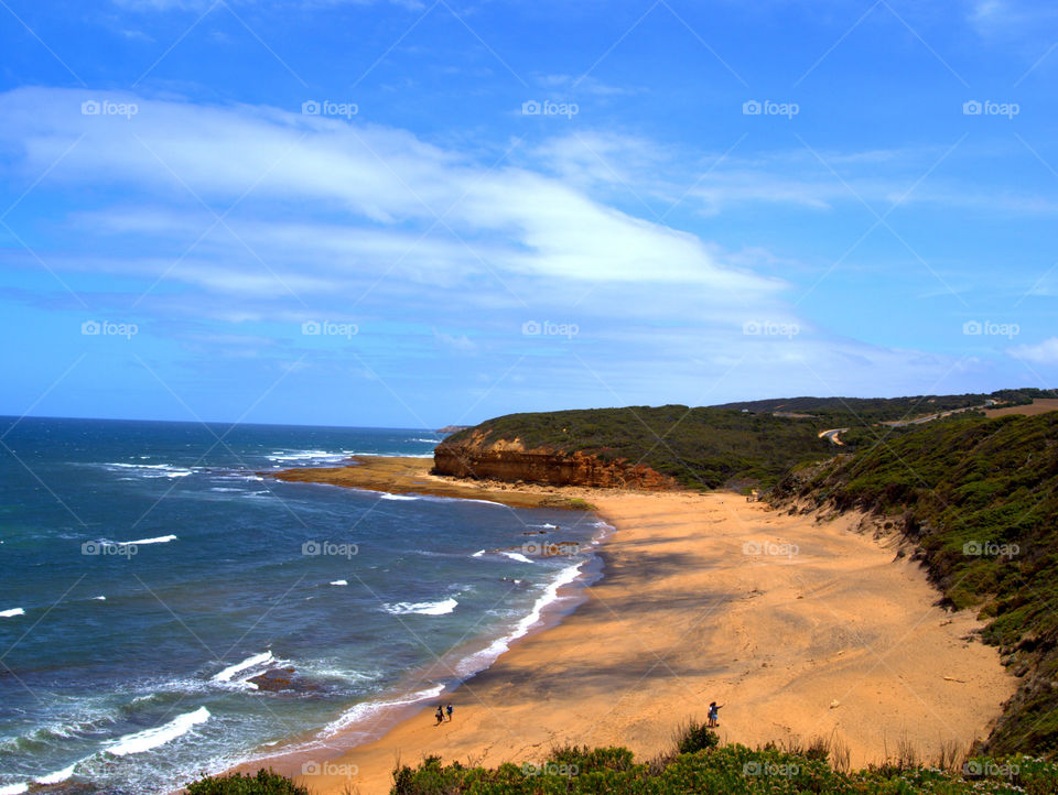 View over the beach near Melbourne, Australia