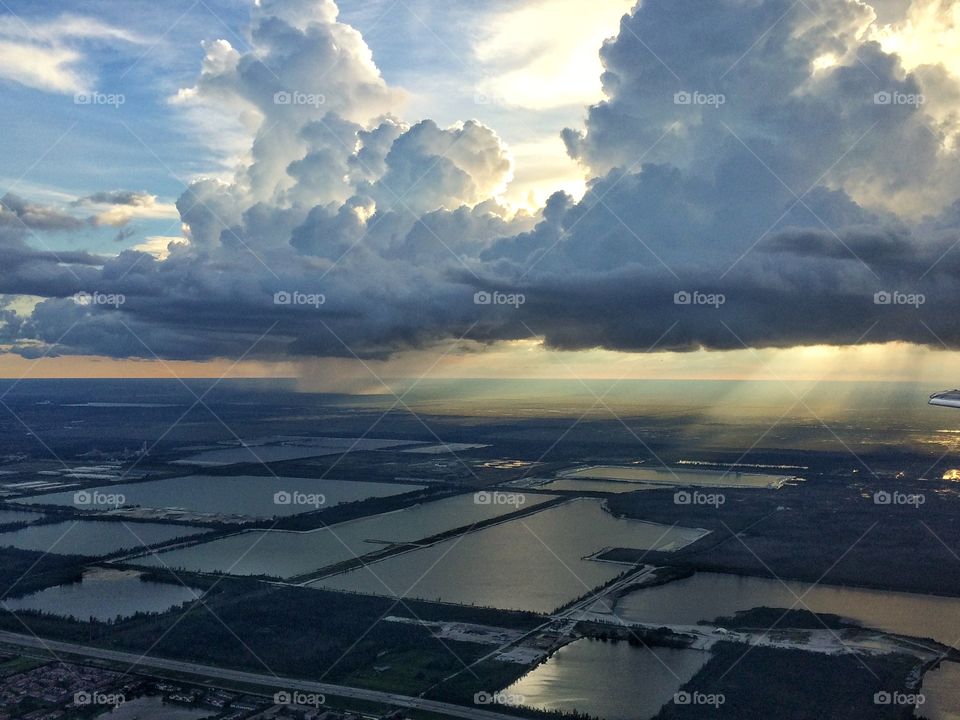 Everglades rain showers 