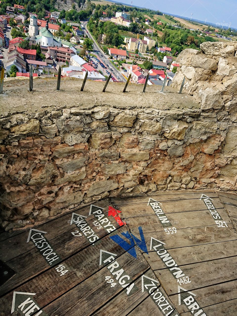 Iłża - widok z wieży zamku