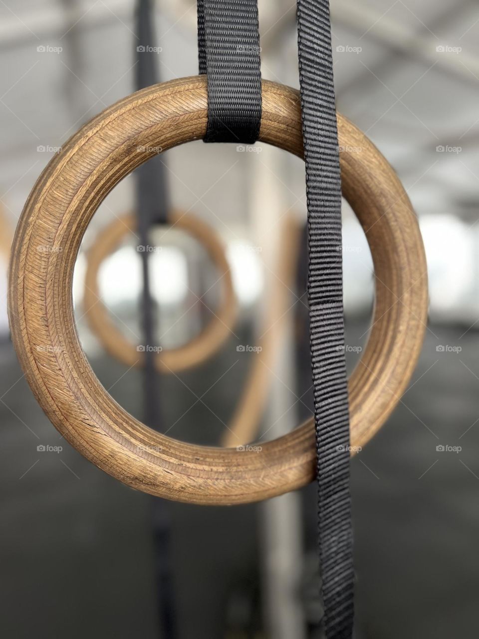 Wood fitness ring details 