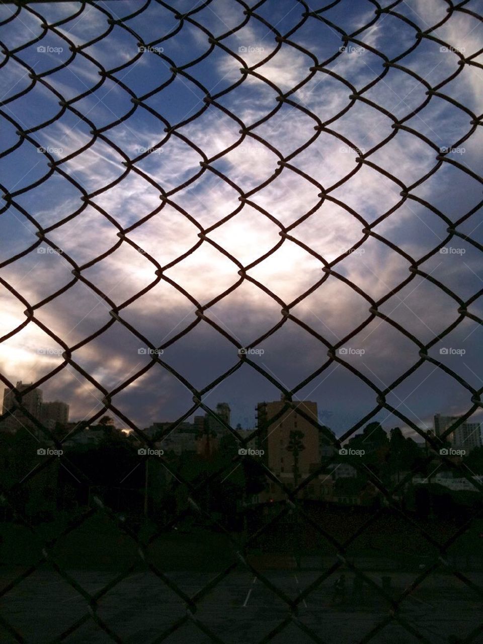 Chain link fence