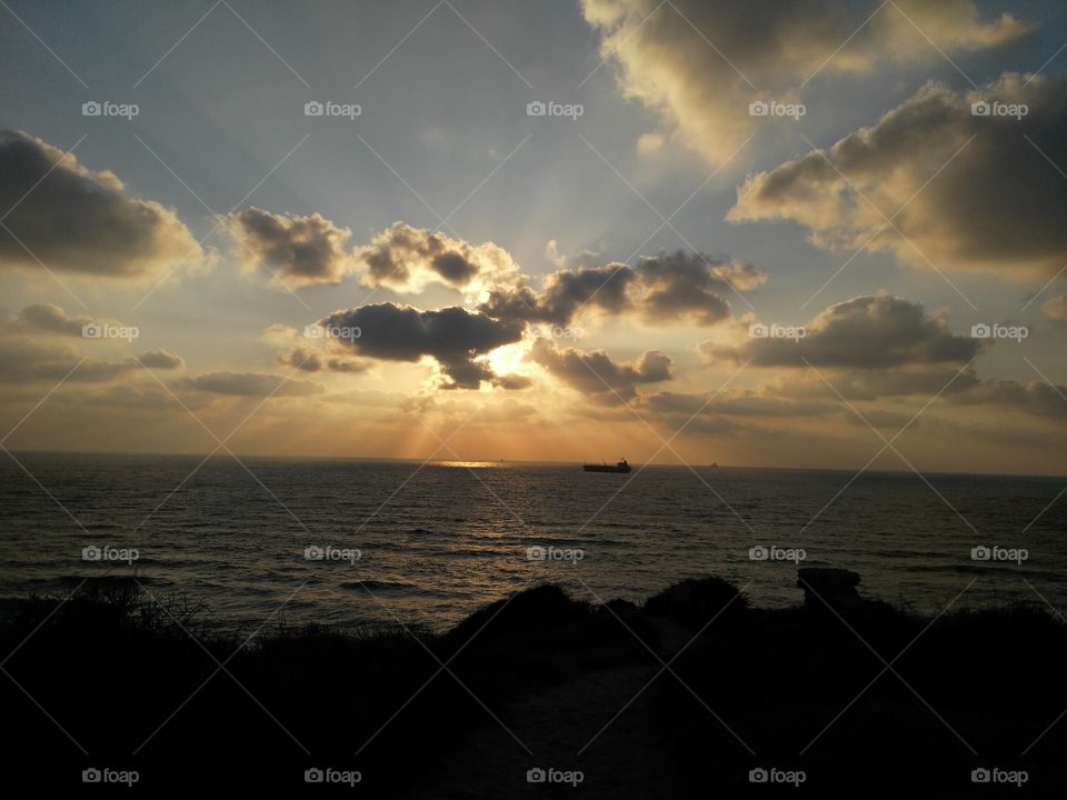 Sunset, Water, Beach, Sea, Ocean