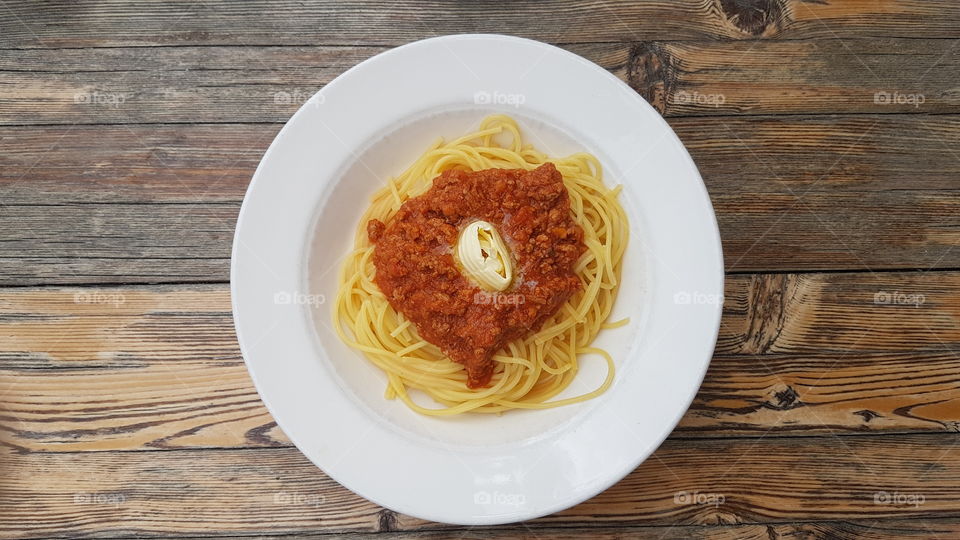 Pasta spaghetti Bolognese