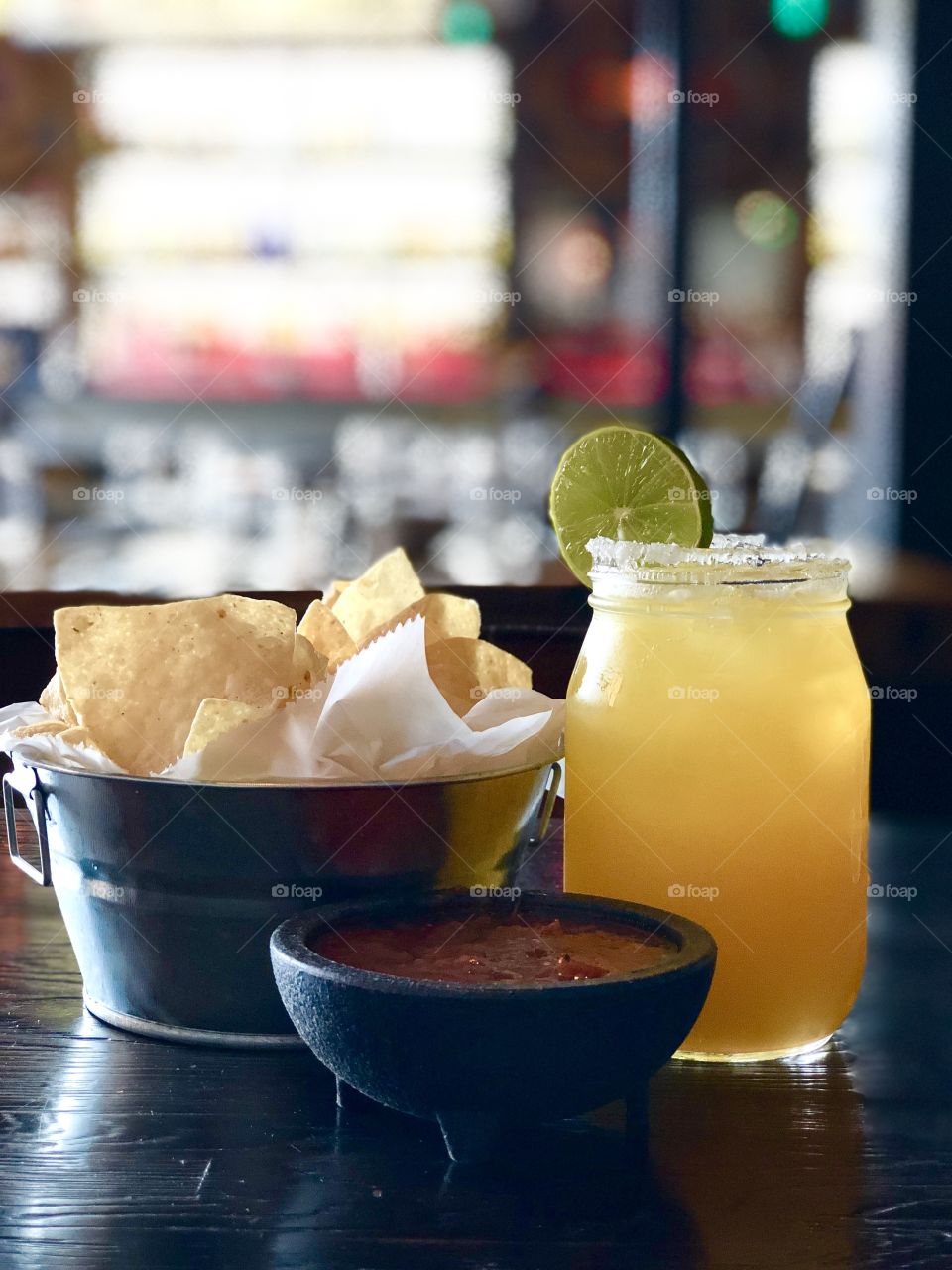 Mango Margarita with Chips & Salsa