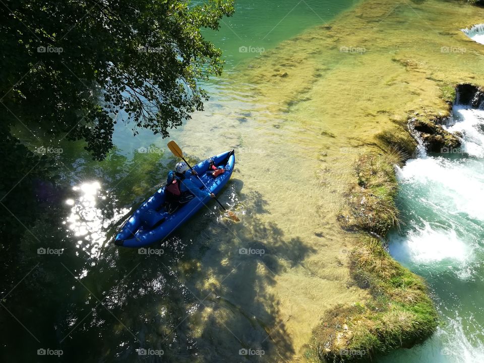 Kayaking Mreznica river, raftrek.com
