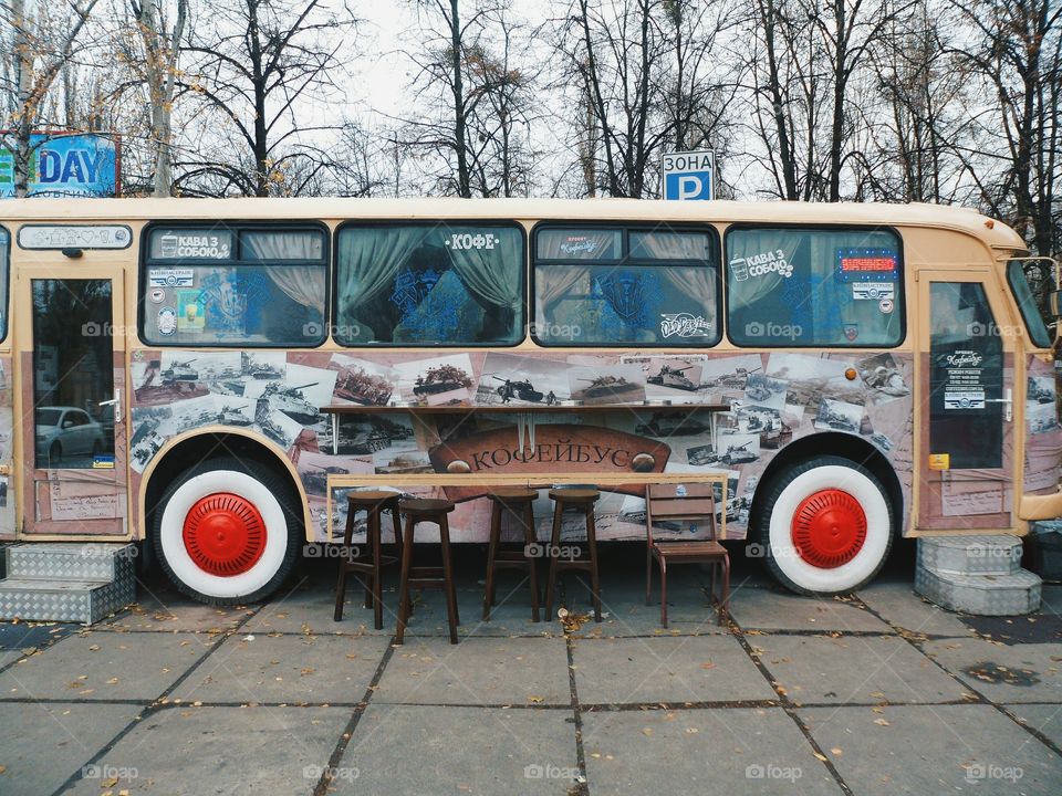 coffee shop bus