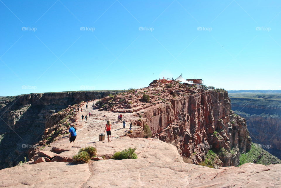 People hiking at Grand Canyon