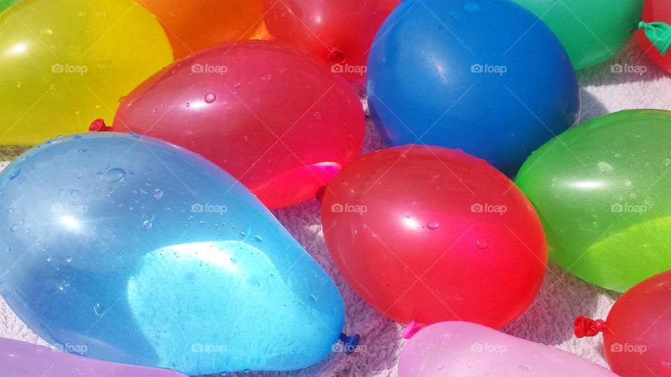 water balloons. summer fun