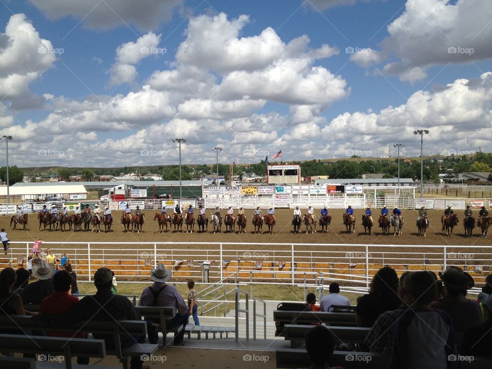 Rodeo day. The west lives on out here 