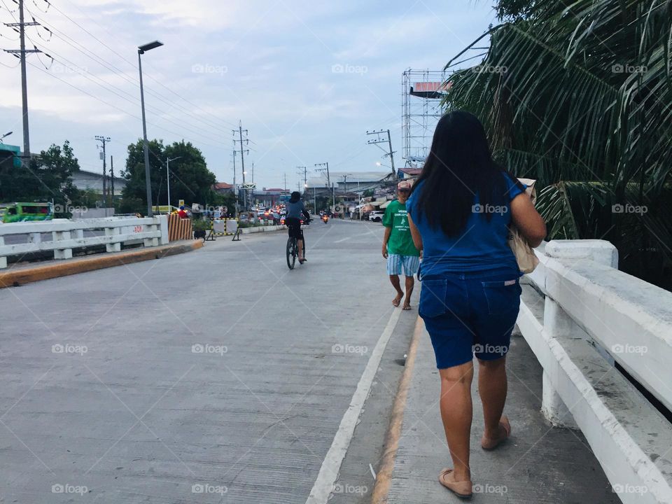 Just having a walk with my dear colleague