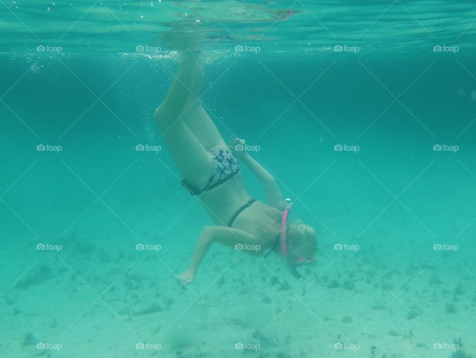 Snorkeling in the Bahamas