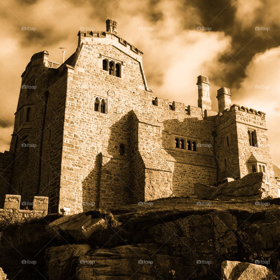 Castle at sunset