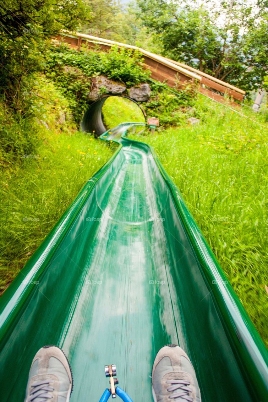 Summer sledding in Germany 