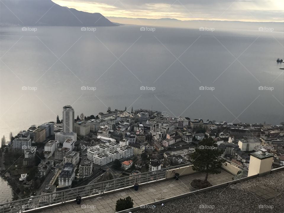 panoramic view of the great city montreux jazz