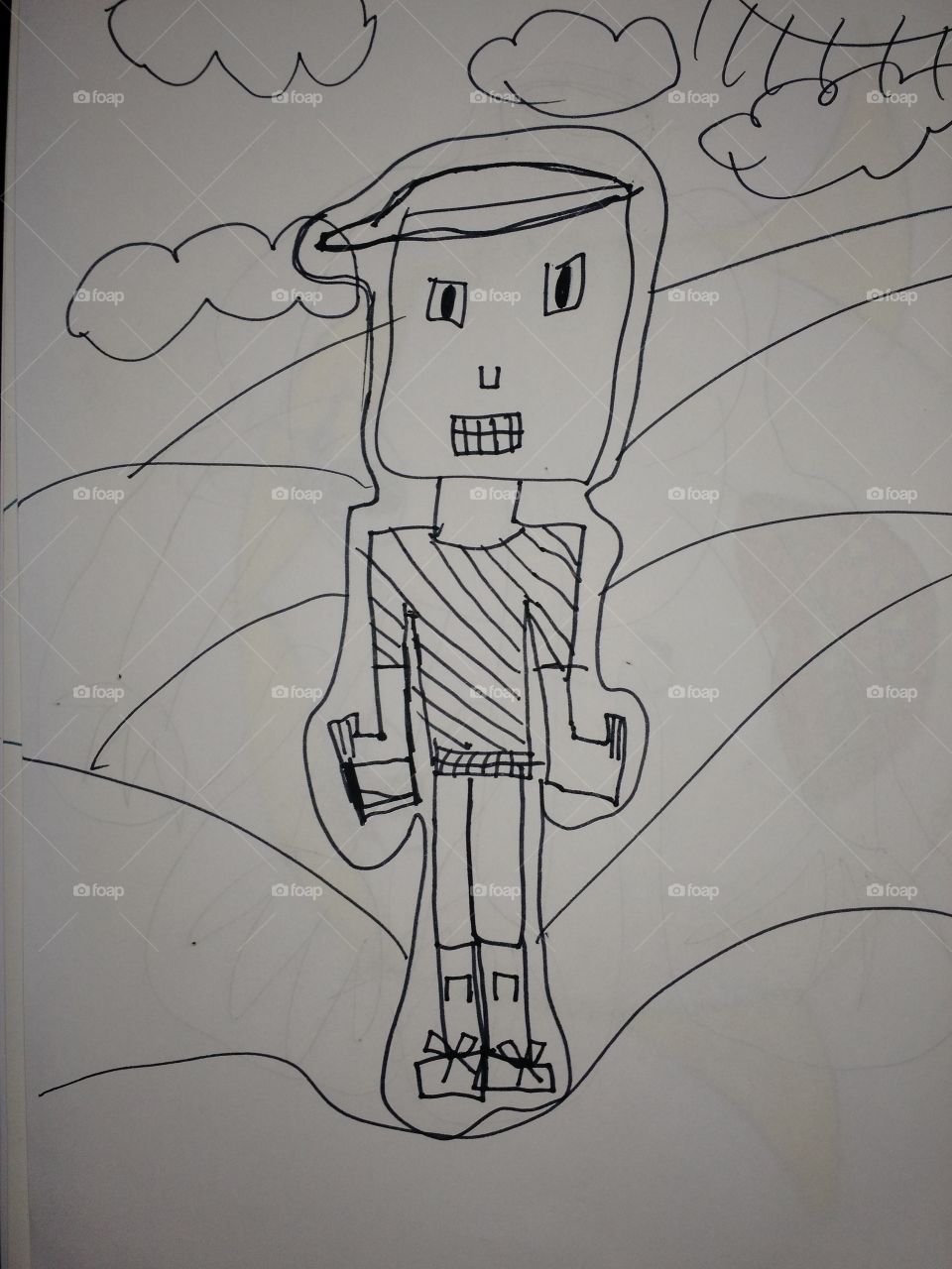 Desenho de uma criança.