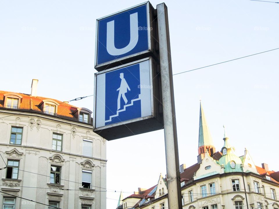 Munich ubahn sign