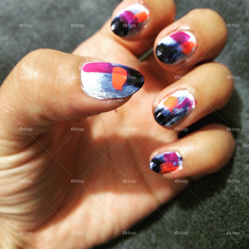 Contemporary mail design for my nails