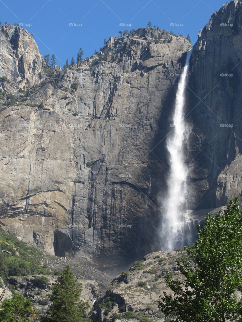 Upper Yosemite falls. Upper Yosemite falls