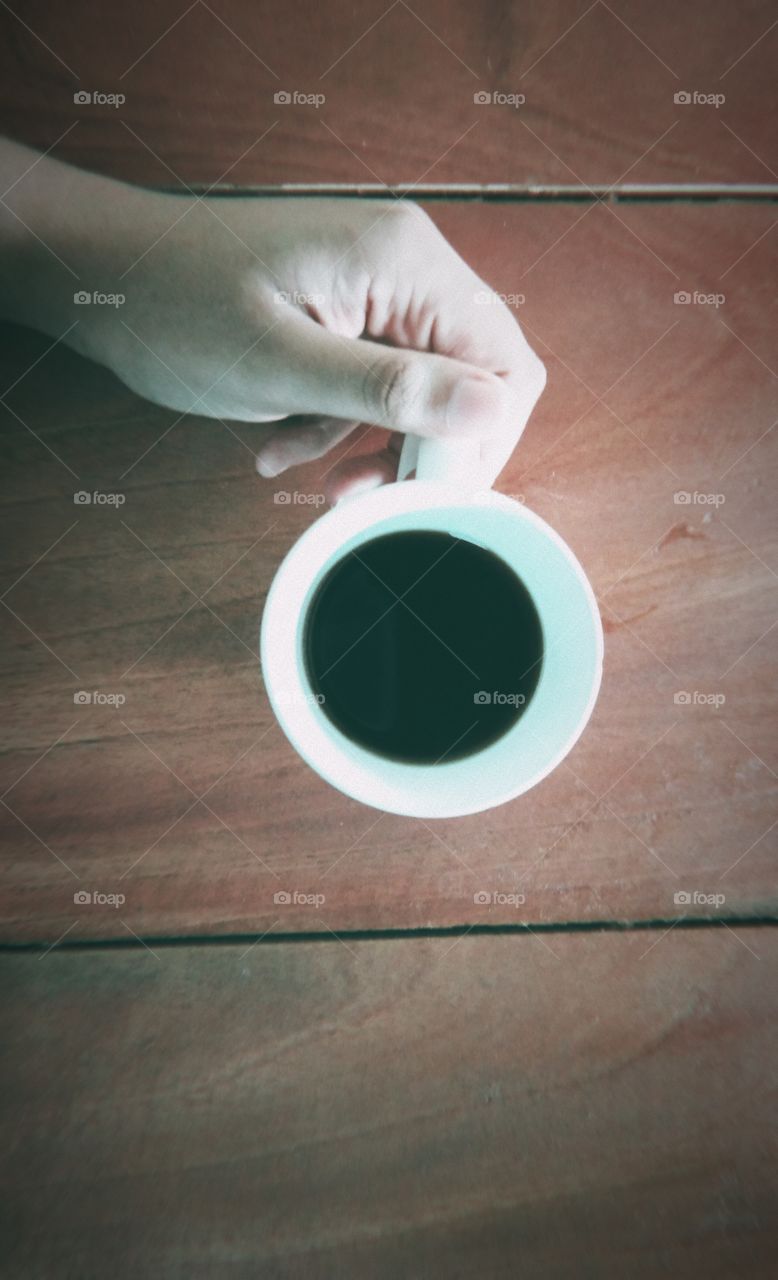 Uma xícara de café