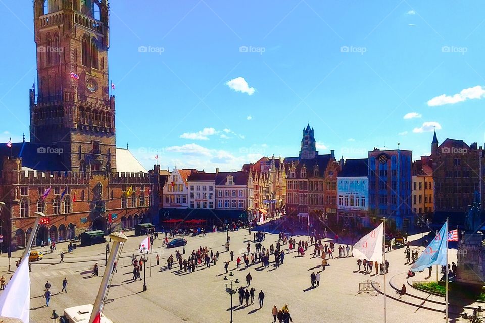 The burg square in bruges