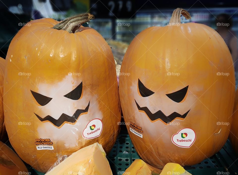Halloween in the supermarket