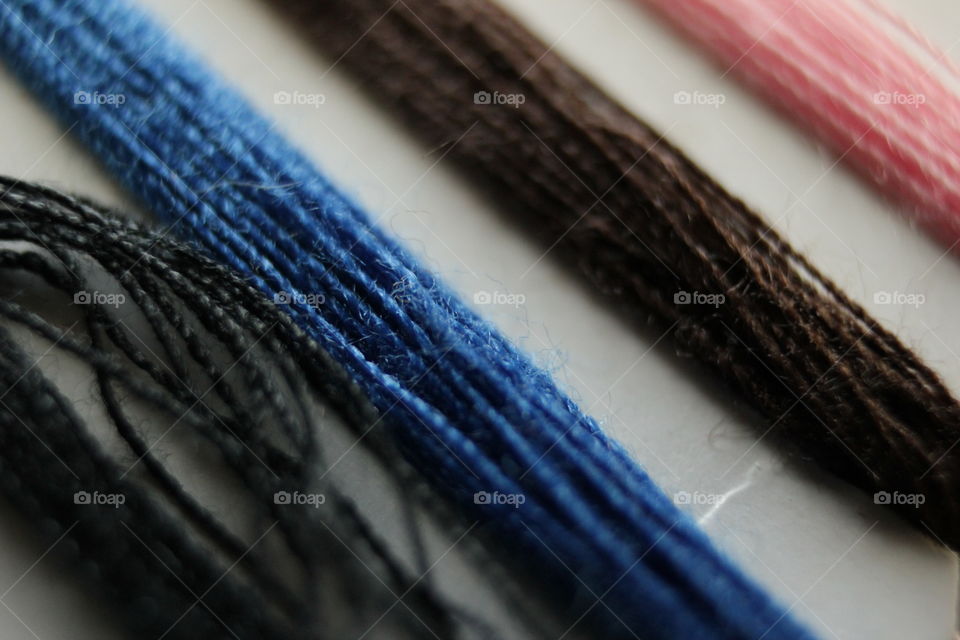 Multiple colored thread