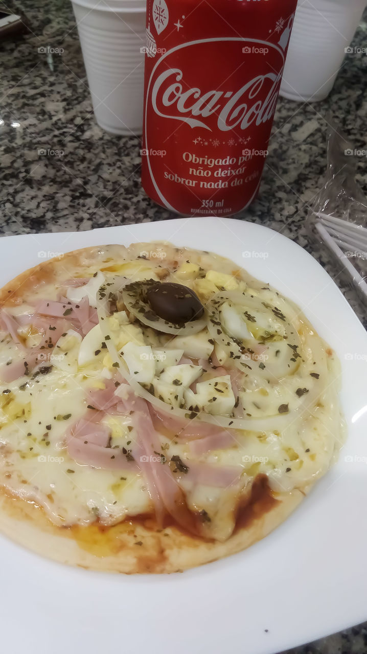 Pizza and Coca Cola