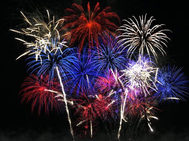 Red ,White and Blue Fireworks 