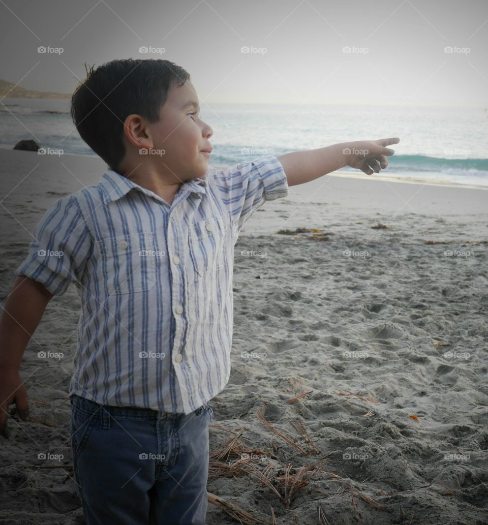 Beach, Sea, Water, Boy, People